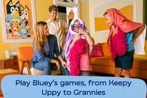 Play Bluey & Bingo's favorite games at Bluey x CAMP: Bluey's House