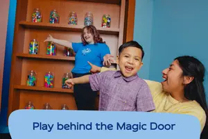 Play behind the magic door